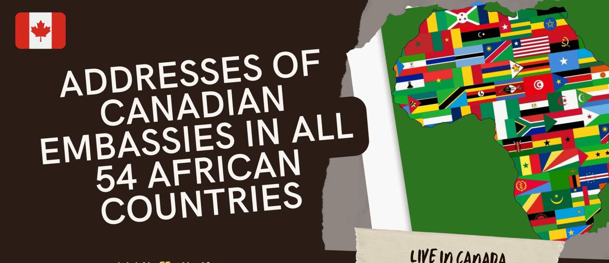 Addresses of Canadian Embassies in African Countries 2023